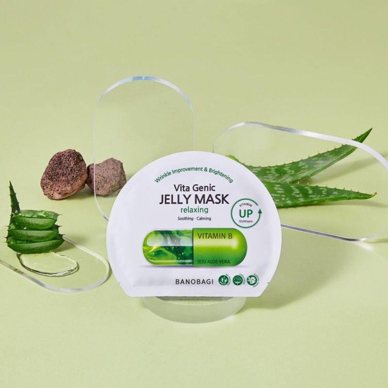 (Mẫu Mới - Vitamin Up 50,000ppm) Mặt Nạ Banobagi Vita Genic Jelly Mask Wrinkle Improvement & Brightening - 7 Loại