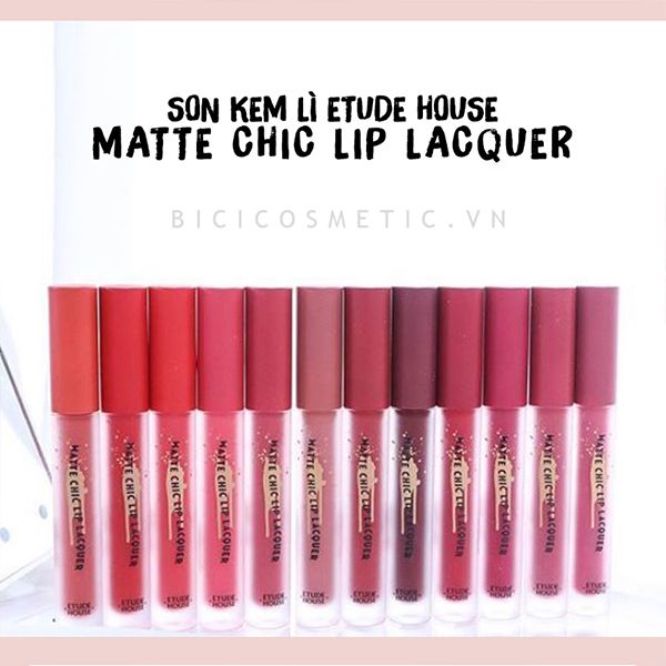 Son Kem Lì Etude House Matte Chic Lip Lacquer