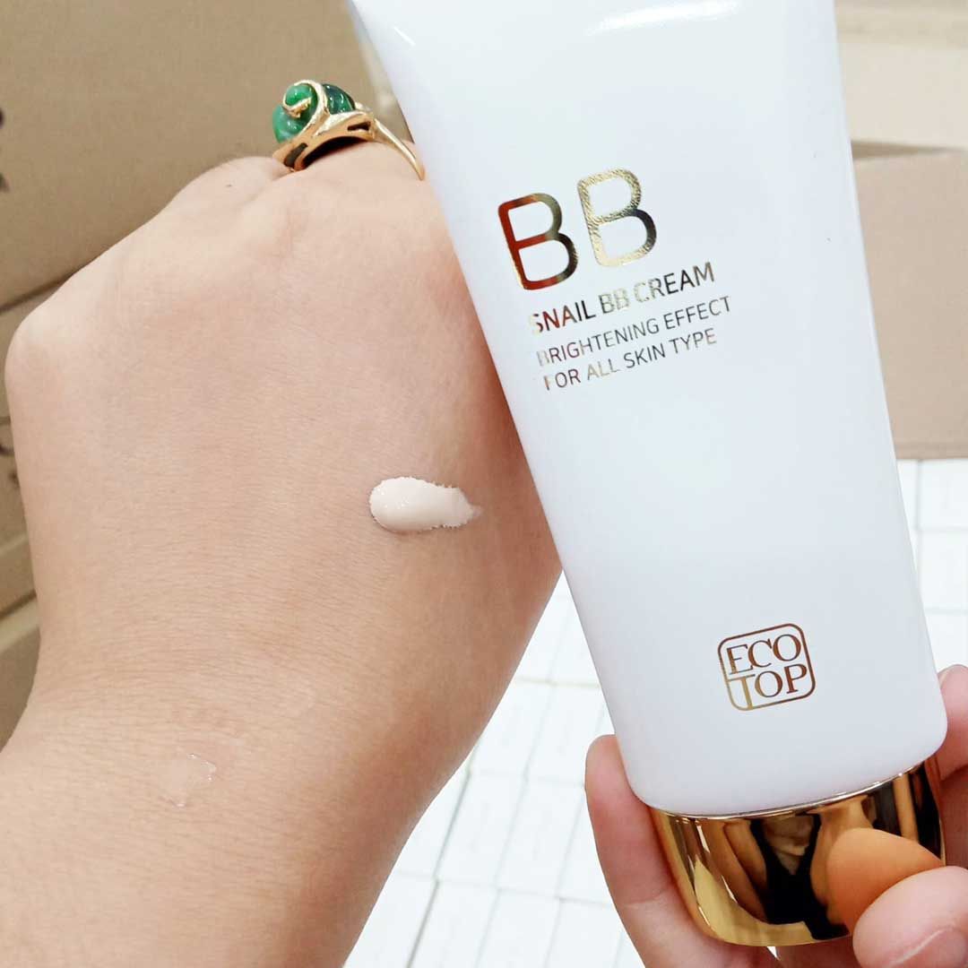 Kem Nền Chống Nắng Ecotop Snail BB cream Brightening Perfect For All Skin Type SPF 50+/PA+++