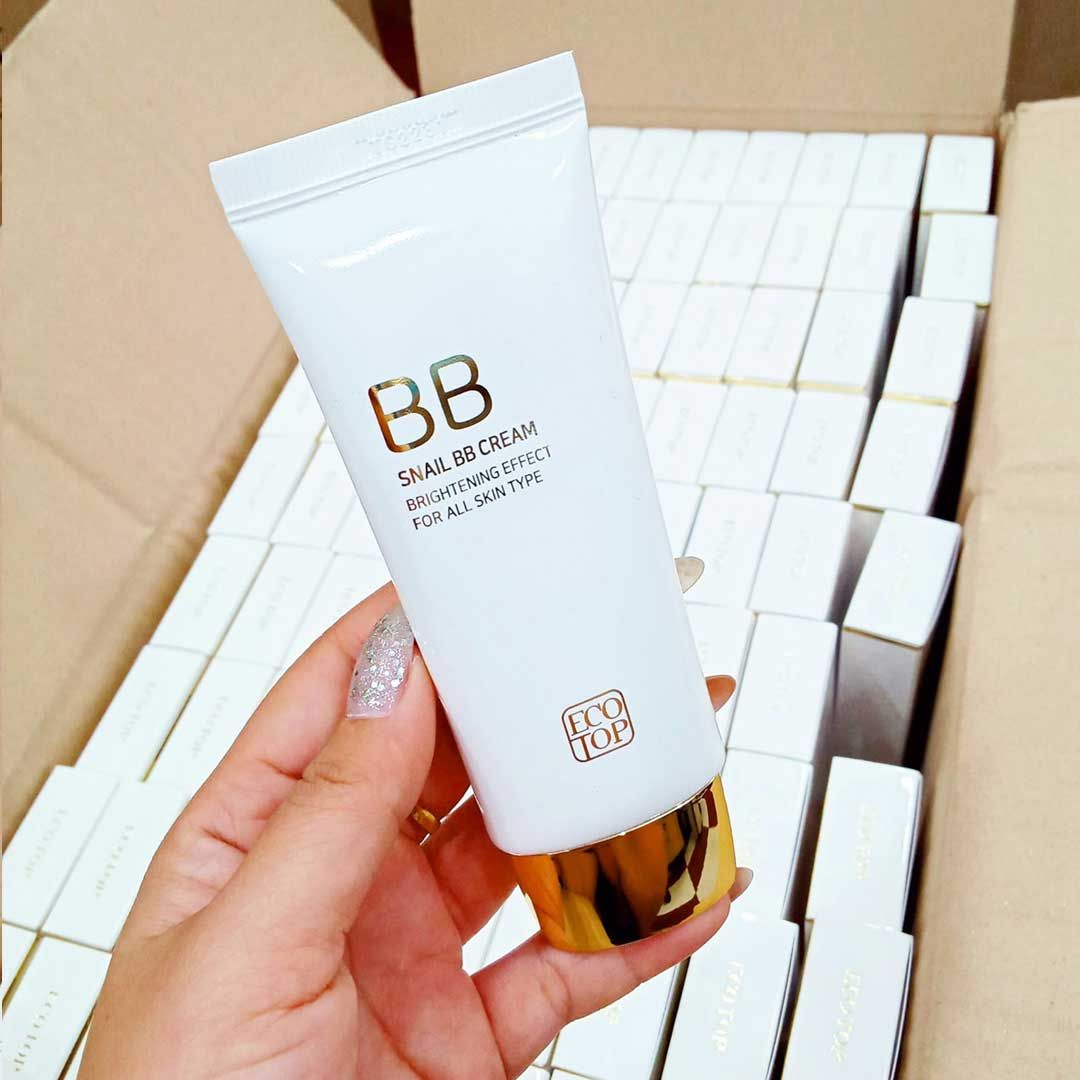 Kem Nền Chống Nắng Ecotop Snail BB cream Brightening Perfect For All Skin Type SPF 50+/PA+++