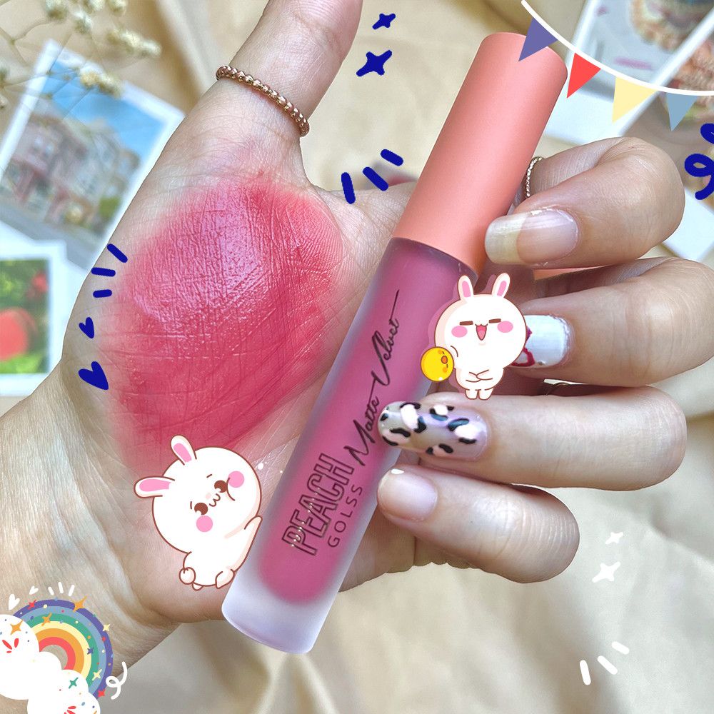 Set Son 3 Màu Sivanna Colors Peachy Velvet Liquid Lips Set HF5041 - #No1 #No2