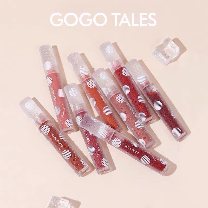 Son kem tint bóng Gogo Tales Ice Transparent Mirror Lipgloss NĐT