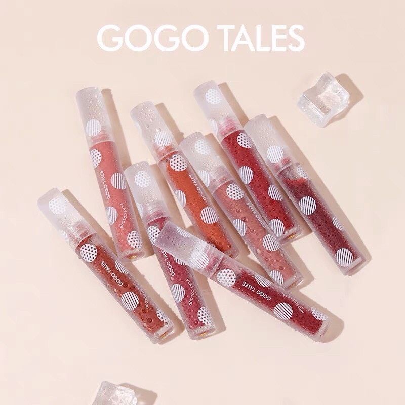  Son kem tint bóng Gogo Tales Ice Transparent Mirror Lipgloss NĐT 