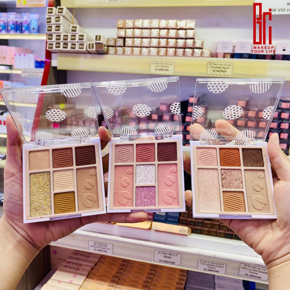  Bảng Phấn Mắt 7 Màu GOGO TALES Bubble Spot Eyeshadow Palette NĐT 