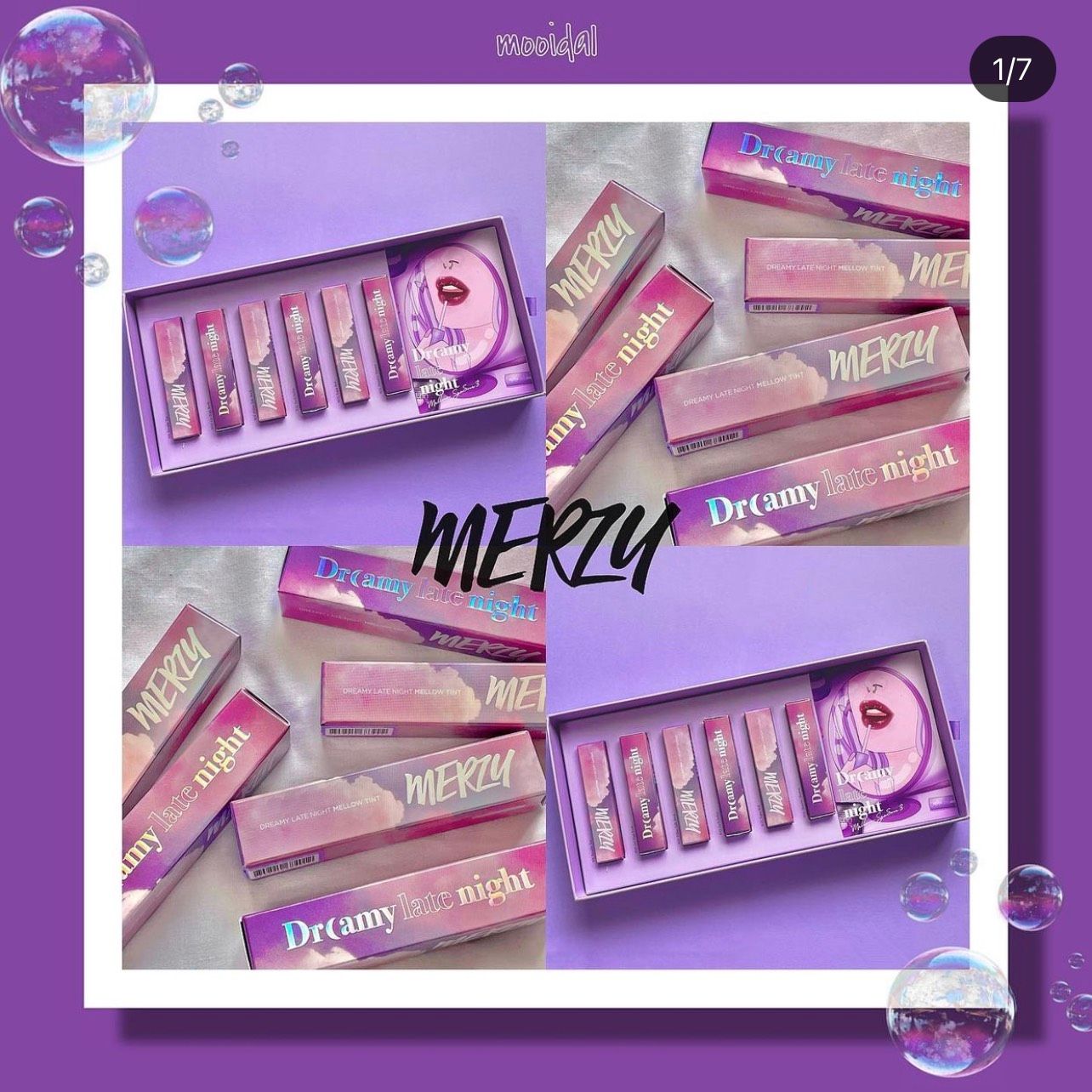 Son Kem Lì Merzy Dreamy Late Night Mellow Tint - Phiên bản A Late Night Mood HOT NHẤT HÈ 2021