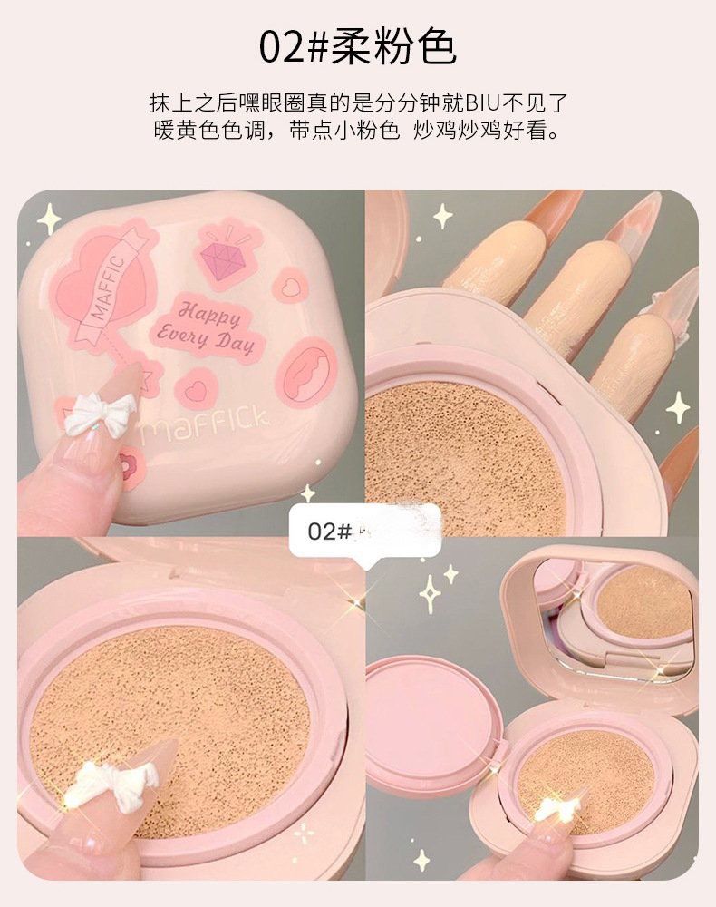 Phấn Nước MAFFICK Air Cushion Foundation Che Khuyết Điểm + Kiềm Dầu Siêu Đỉnh (Tặng kèm 1 Lõi Phấn)