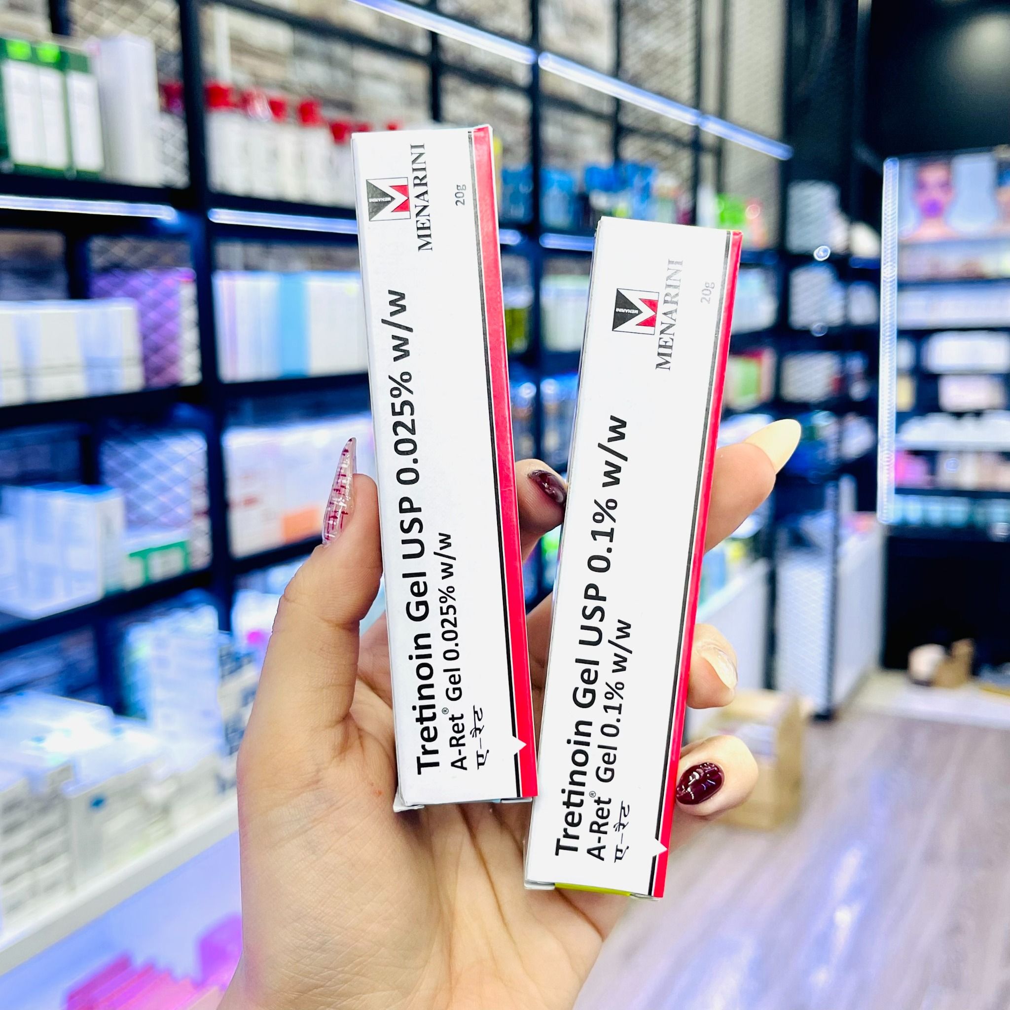  Gel Mụn Tretinoin Aret Menarini Ấn Độ USP 20g 