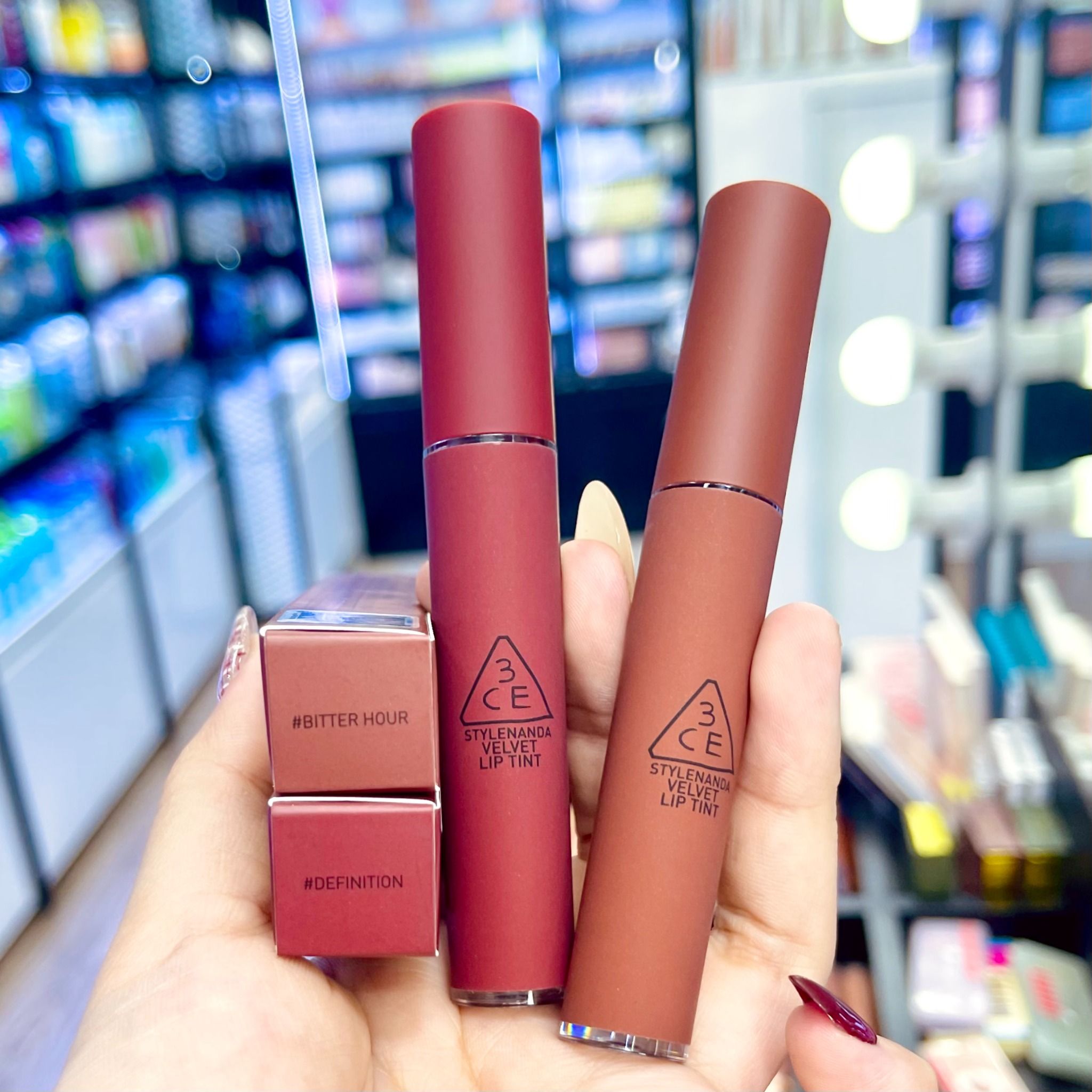 (FULL MÀU) Son Kem Lì 3CE Velvet Lip Tint - Bảng 2021