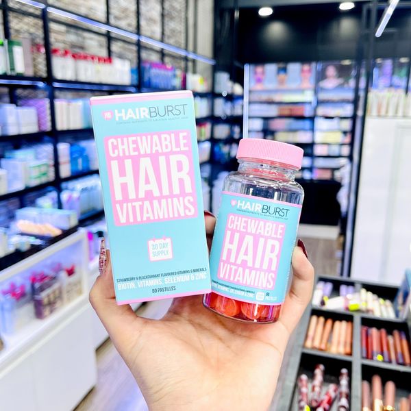  Kẹo Dẻo Vitamin Kích Thích Mọc Tóc HAIRBURST Chewable Hair Vitamins (60 VIÊN) 