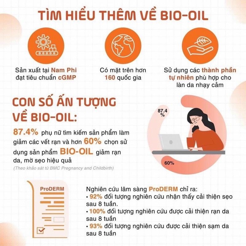  Tinh Dầu Trị Rạn Da, Mờ Sẹo BIO OIL Skincare Oil 
