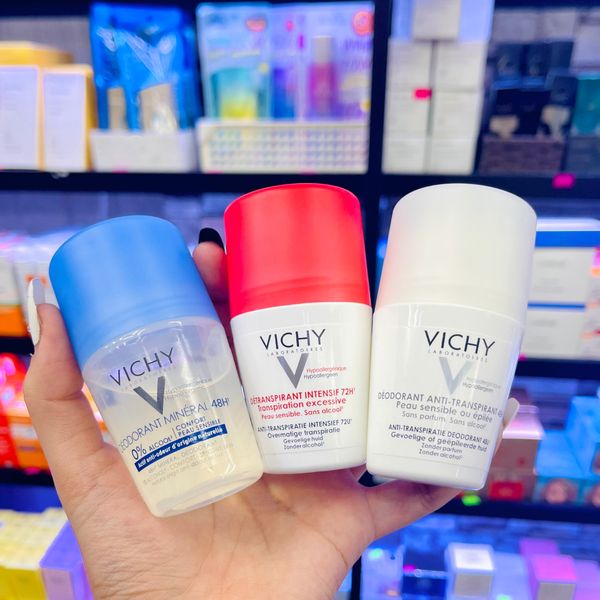  (Đủ Loại) Lăn Khử Mùi Khô Thoáng Vùng Da Dưới Cánh Tay Từ 48-72h VICHY Deodorant 