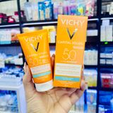  (Mẫu Mới) Kem Chống Nắng Màn Lọc Tiên Tiến VICHY Capital Idéal Soleil Water Resistant SPF50+ 50ml (2 Loại) 