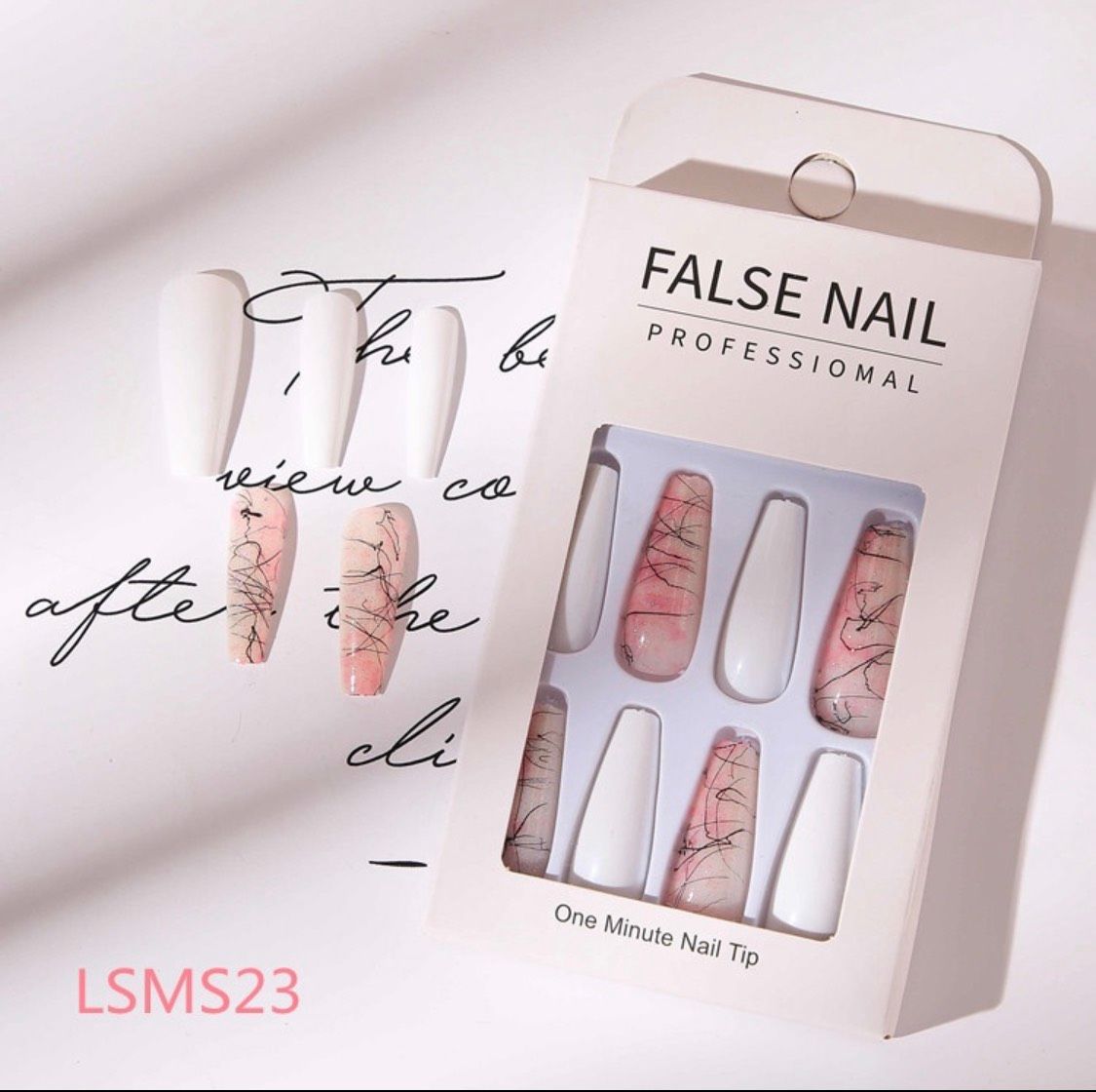  Hộp 24 Móng Tay Giả Đính Hạt, Đá Nails Box Cao Cấp Nội Địa Trung Kèm Keo Dán + Dũa Móng 