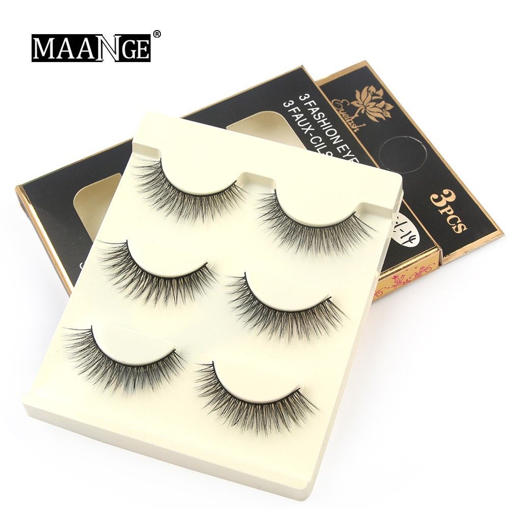  Hộp 3 Cặp Lông Mi Giả 3D MAANGE 3 Fashion Eyelashes Nội Địa Trung 