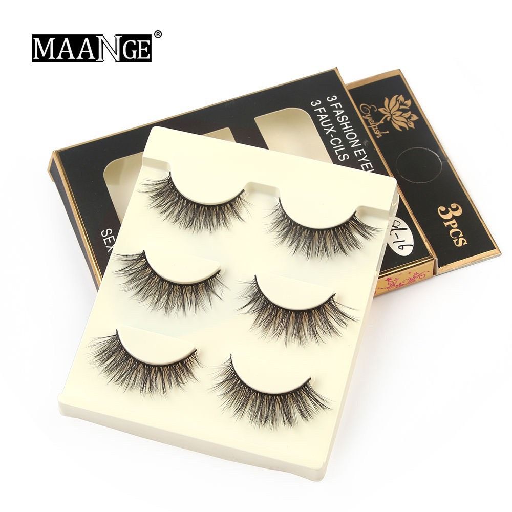  Hộp 3 Cặp Lông Mi Giả 3D MAANGE 3 Fashion Eyelashes Nội Địa Trung 