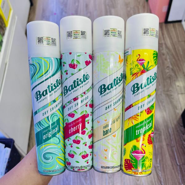  Dầu Gội Khô BATISTE Dry Shampoo Anh - 200ml 