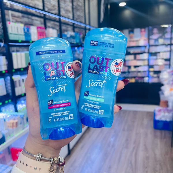  Gel Khử Mùi Cơ Thể, Giảm Tiết Mồ Hôi 48h SECRET Outlast Sweat Odor 48H (Có Tem Phụ) 