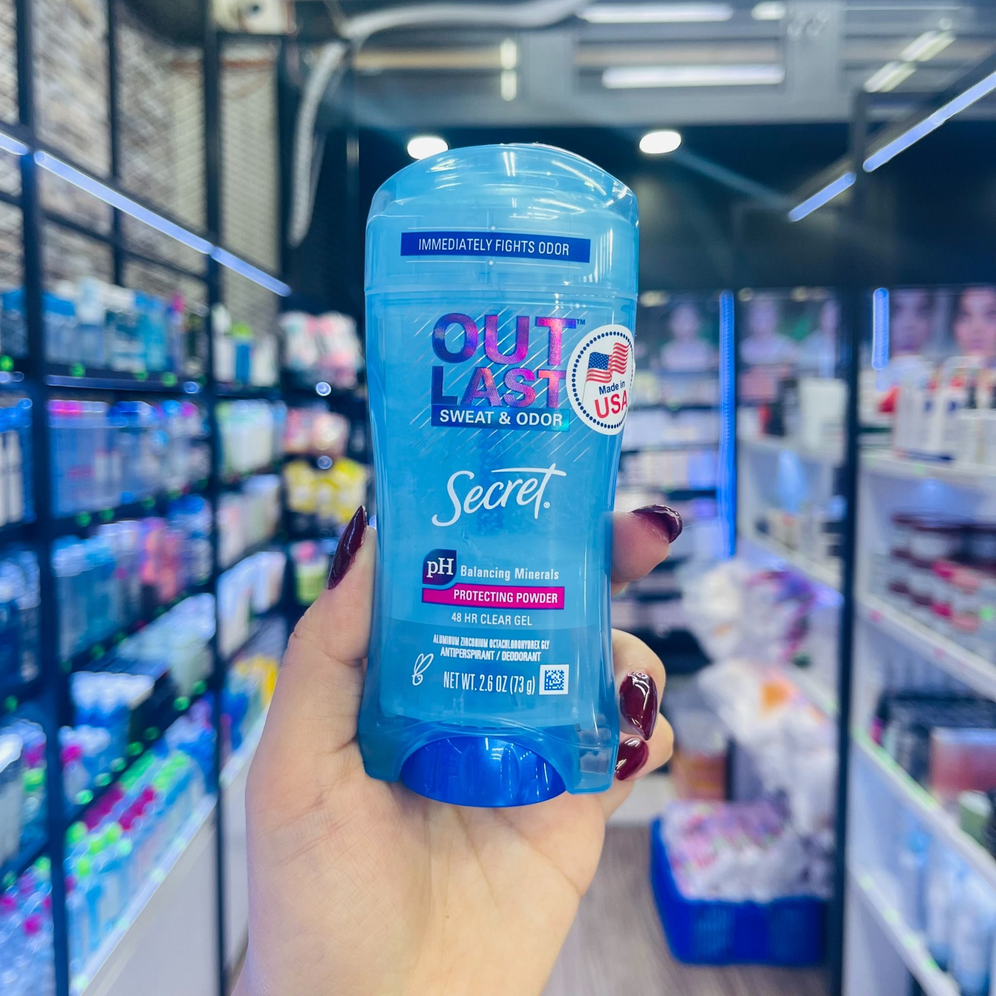  Gel Khử Mùi Cơ Thể, Giảm Tiết Mồ Hôi 48h SECRET Outlast Sweat Odor 48H (Có Tem Phụ) 