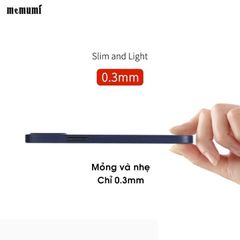 Ốp lưng nhám Memumi cho iPhone 12 / 12 Pro /12 Pro Max bảo vệ camera, siêu mỏng 0.3 mm