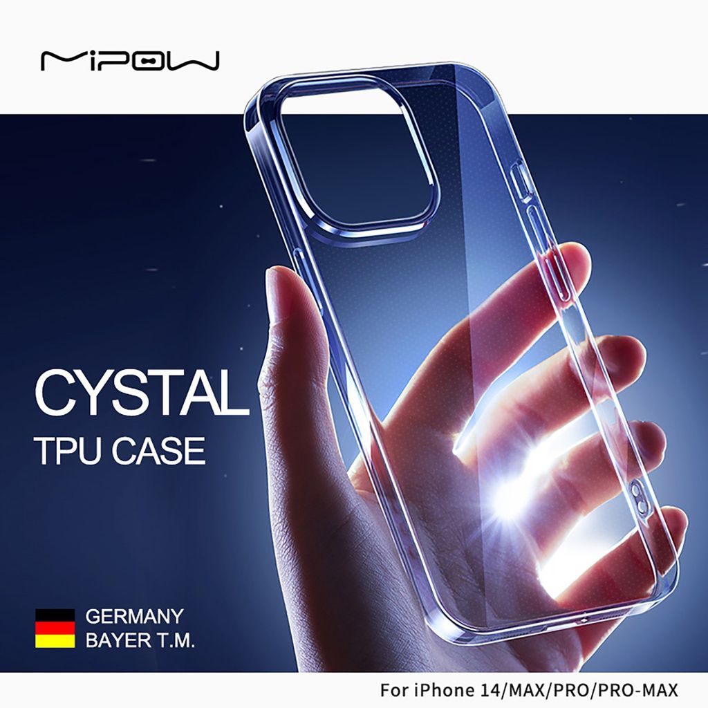 Ốp lưng iPhone 14 pro max mipow soft TPU