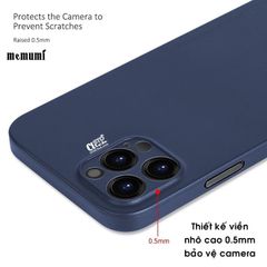 Ốp lưng nhám Memumi cho iPhone 12 / 12 Pro /12 Pro Max bảo vệ camera, siêu mỏng 0.3 mm