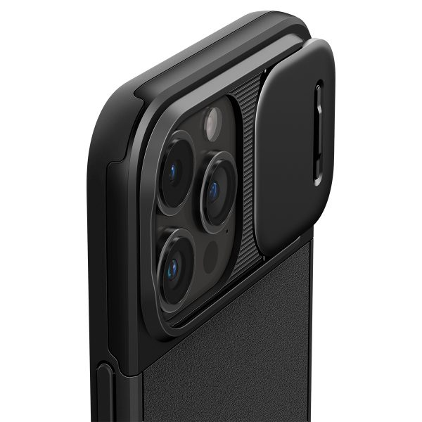 Ốp lưng Spigen iPhone 15 Pro Max Optik Armor Black