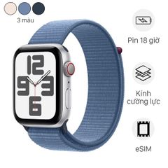 Apple Watch SE 2023 LTE 40mm Viền Nhôm Dây Vải (Chính hãng)