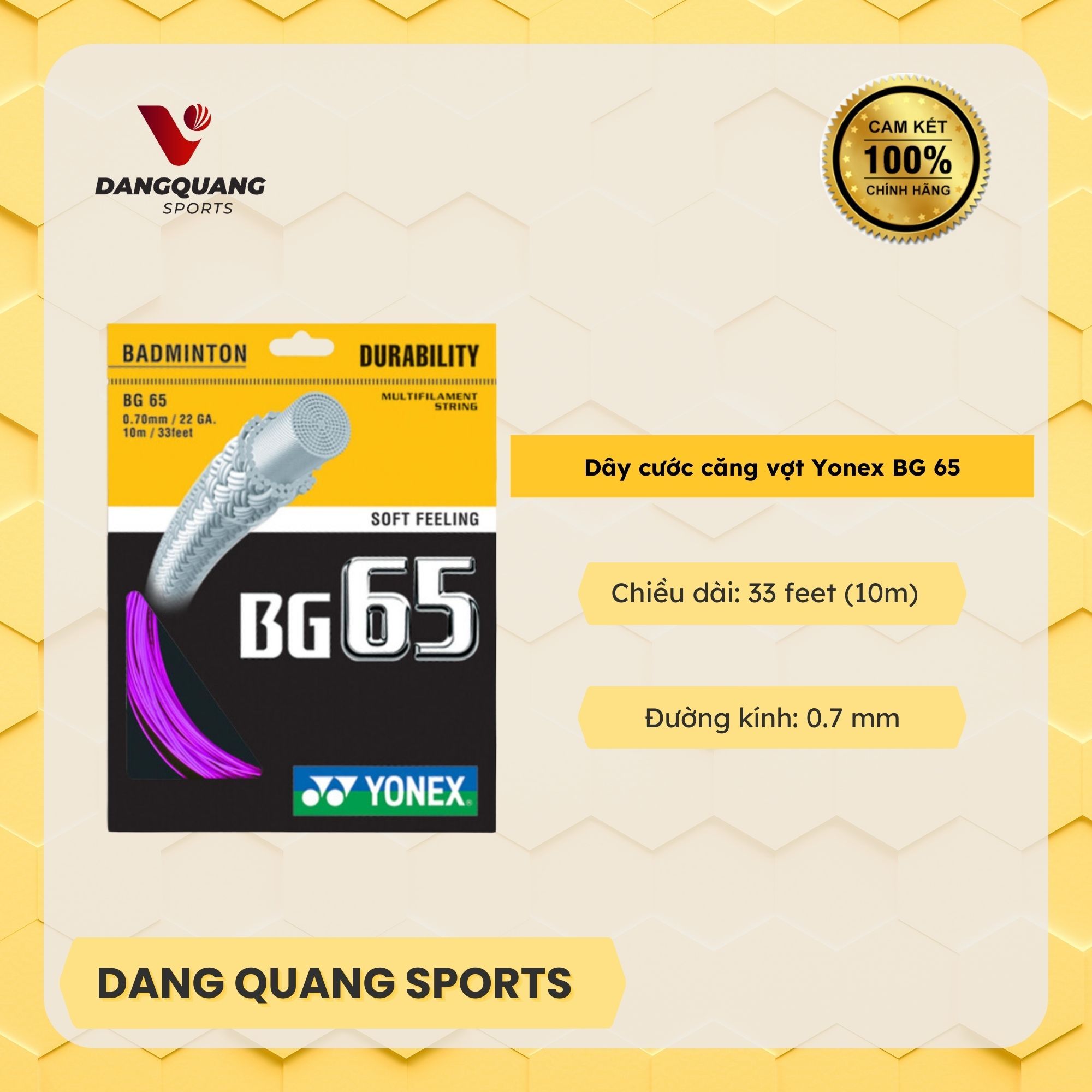 Dây cước căng vợt Yonex BG 65