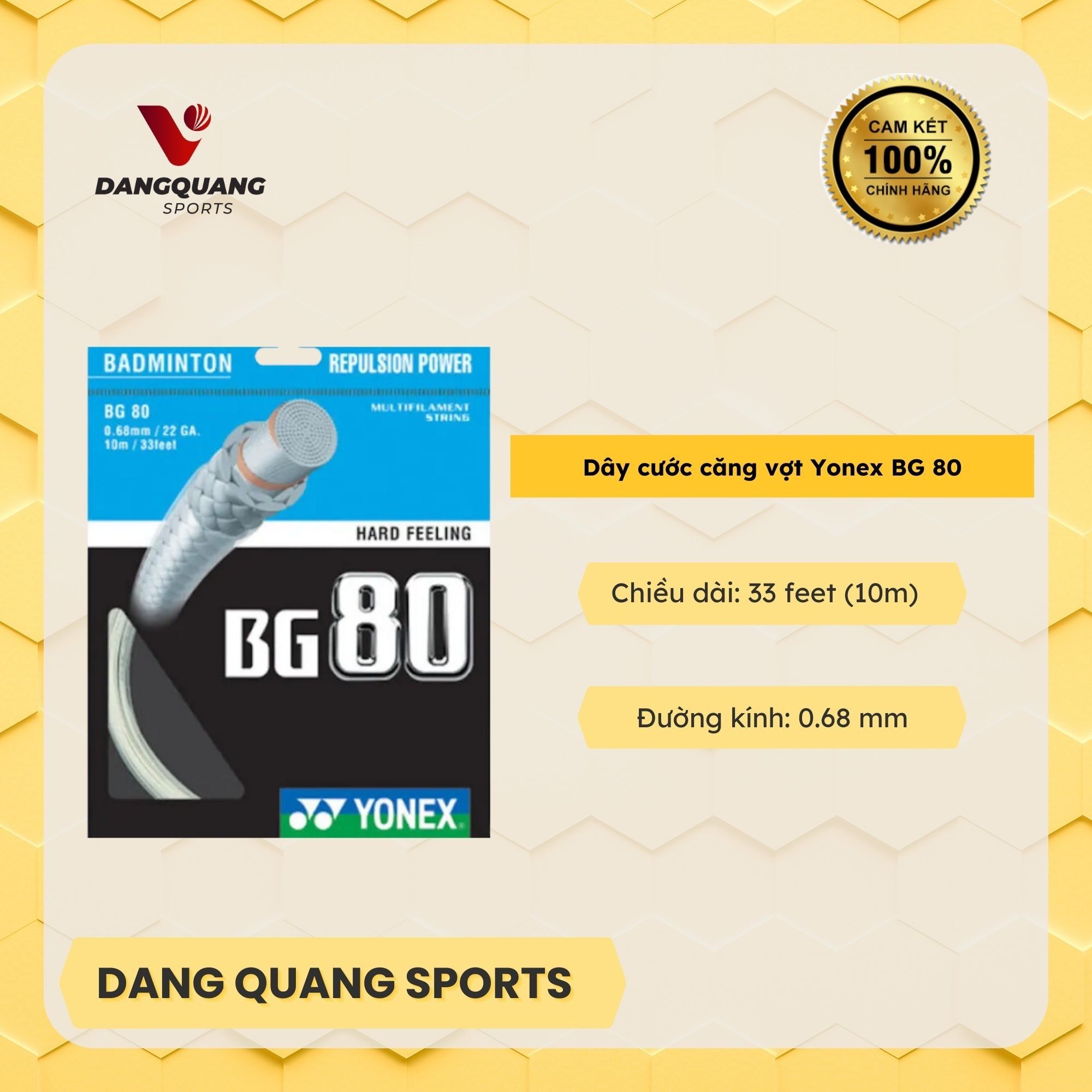 Dây cước căng vợt Yonex BG 80