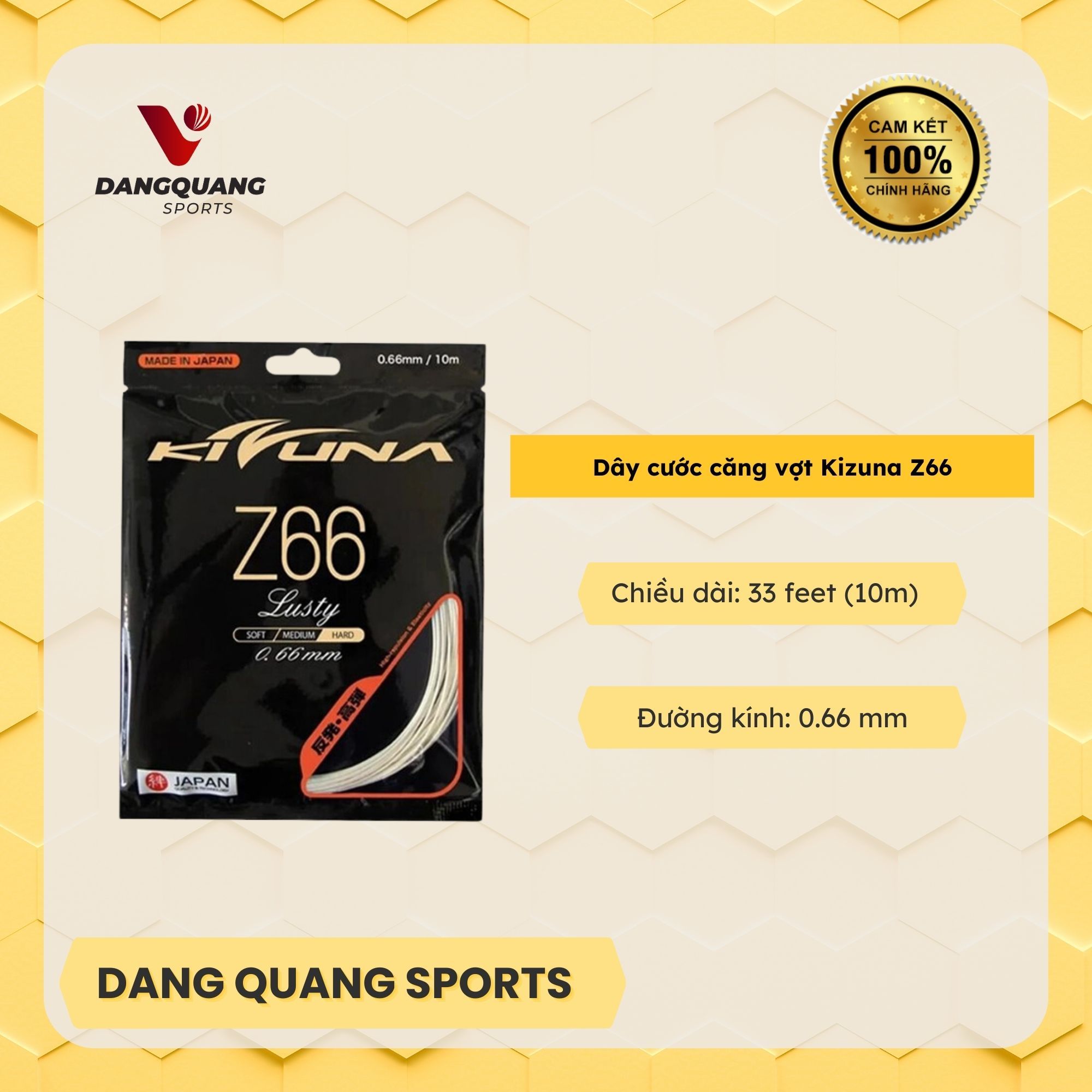 Dây cước căng vợt Kizuna Z66