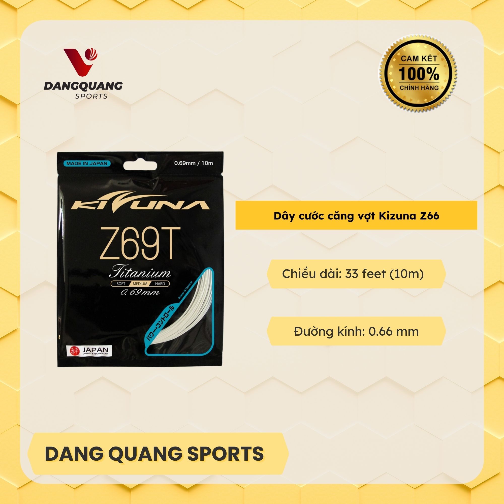 Dây cước căng vợt Kizuna Z69T