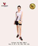 Áo Vinapro nam nữ B05 - B06 T Trắng