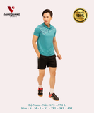 Áo Vinapro nam nữ A73 - A74 L Xanh