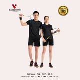 Áo Vinapro nam nữ A67 - A68 O Đen