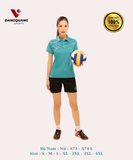 Áo Vinapro nam nữ A73 - A74 L Xanh