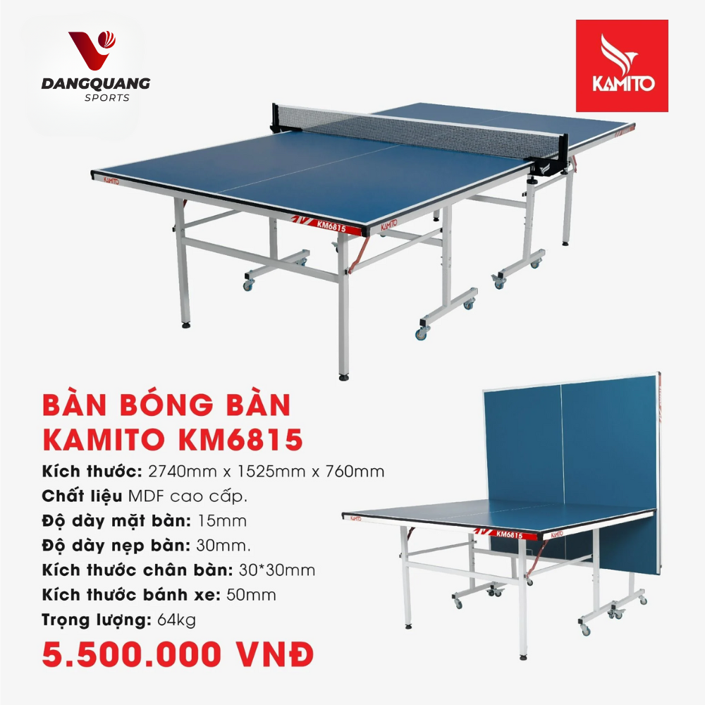 BÀN BÓNG BÀN KAMITO KM6815 V2