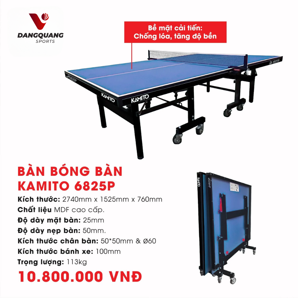BÀN BÓNG BÀN KAMITO 6825P