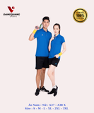 Áo Vinapro nam nữ A37 - A38 X Xanh Lam