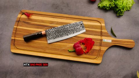 Thớt Gỗ Teak Cao Cấp - Cắt Thái, Trang Trí - 72x28x2cm - CNTC01 | HTX DAO PHÚC SEN