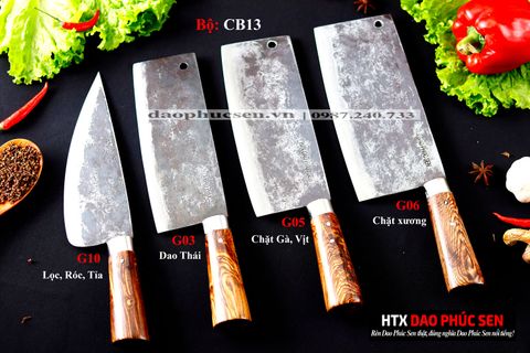 BỘ DAO BẾP CB13 cán cẩm