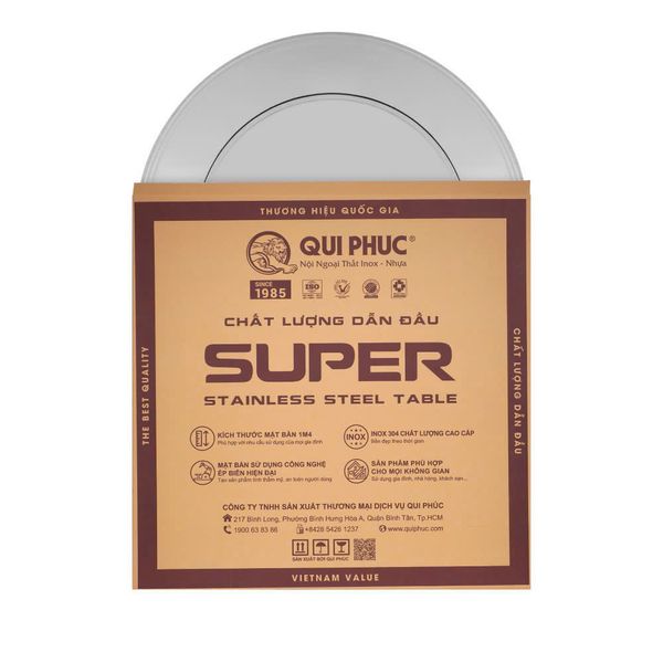 Bàn inox Super xoay Qui Phúc