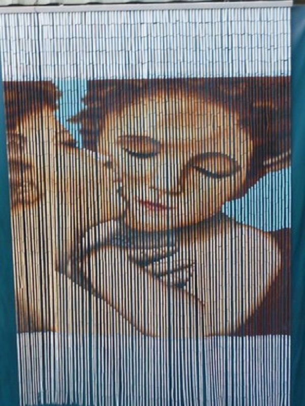 Mành trúc hình mẹ và bé MTP009 || Mother and baby bamboo curtain MTP009