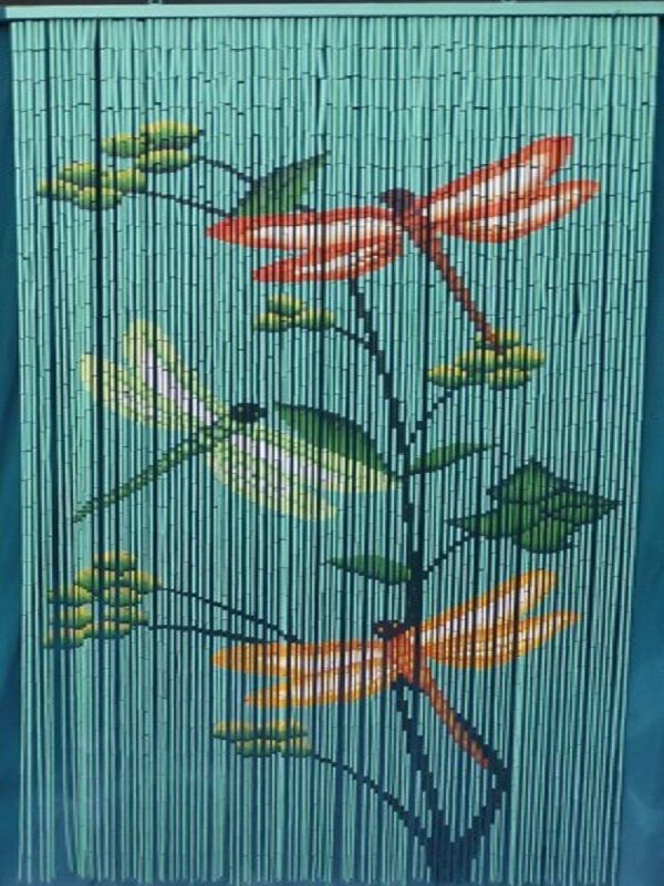 Mành trúc hình con chuồn chuồn MTA015 || Dragonfly bamboo curtain MTA015