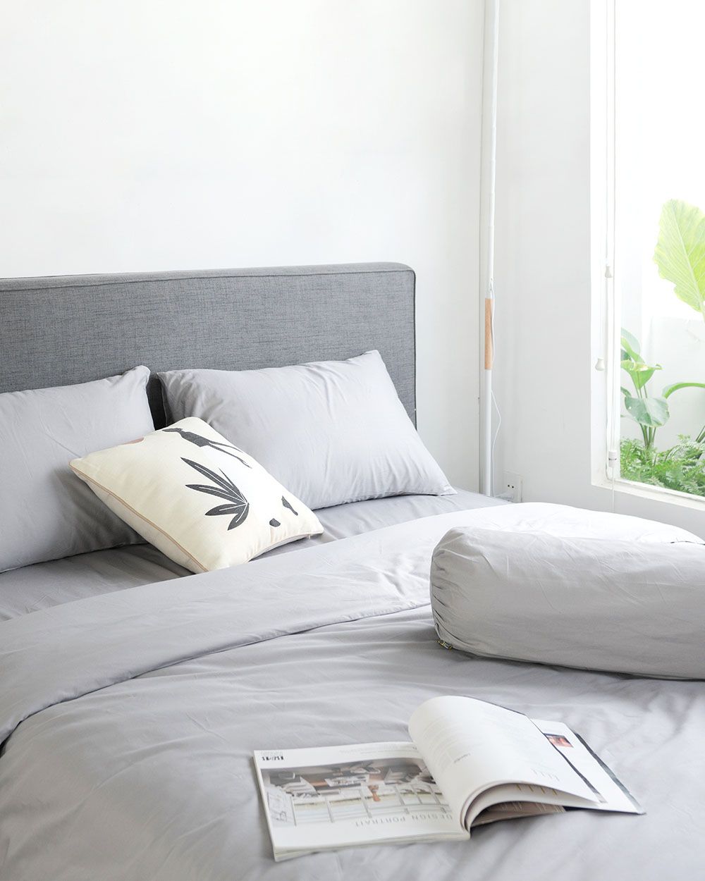 Ga Bọc Giường Cotton Dysania Xám