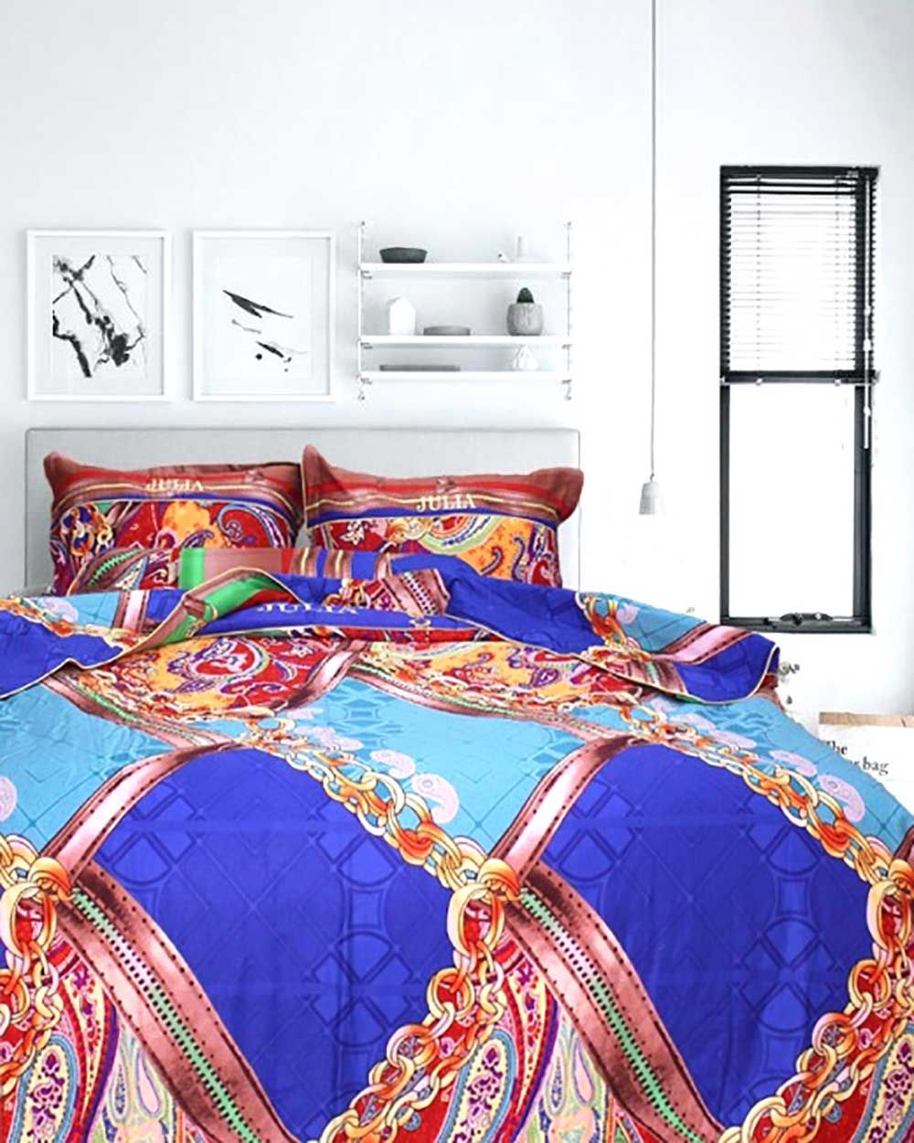 Bộ Chăn Ga Gối Chần Gòn Cotton Satin Cổ Điển