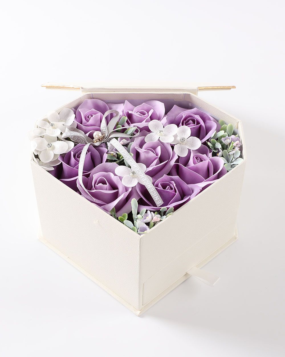 Hộp Hoa Xà Phòng You're My Diamond Tím