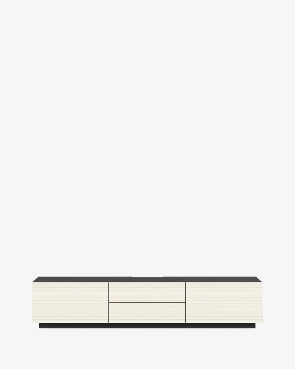 Kệ TV Lada 1500 Drawer Trắng Sọc
