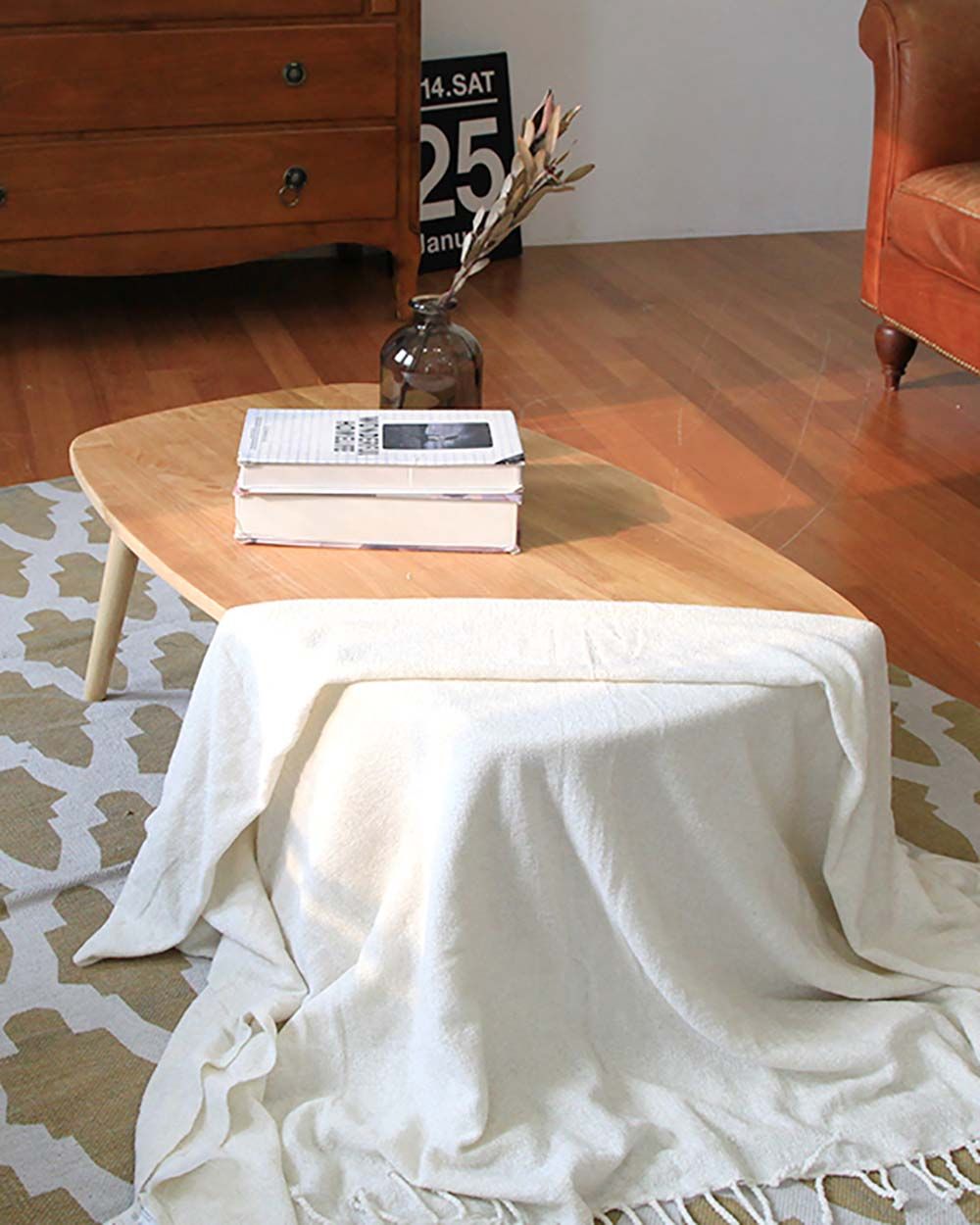 Bàn Trà Chân Gấp B Table Nâu Gỗ