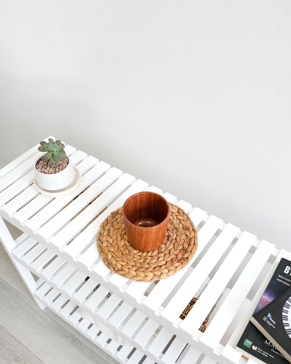 Kệ Giày Dép 3 Tầng Trắng
