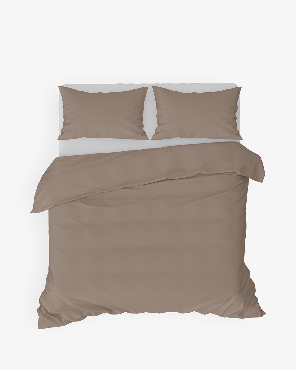 Bộ 2 Vỏ Gối 1 Vỏ Chăn Cotton Dysania Nâu